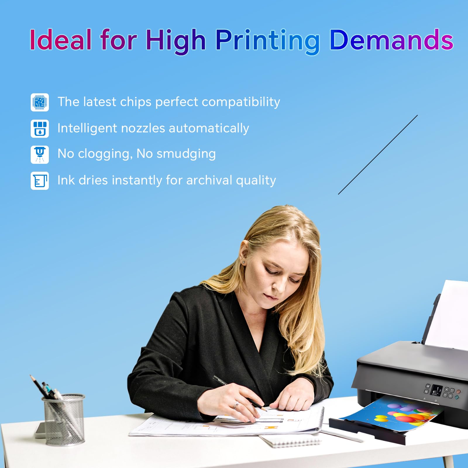 245XL Black Ink Cartridge Compatible Replacement for Canon 245XL Black Ink PG-245XL High-Capacity Works with Canon TS3420, TR4520, MX492, MX490, MG2525, TS3300, TS3322, MG3022 Printers 1 Black
