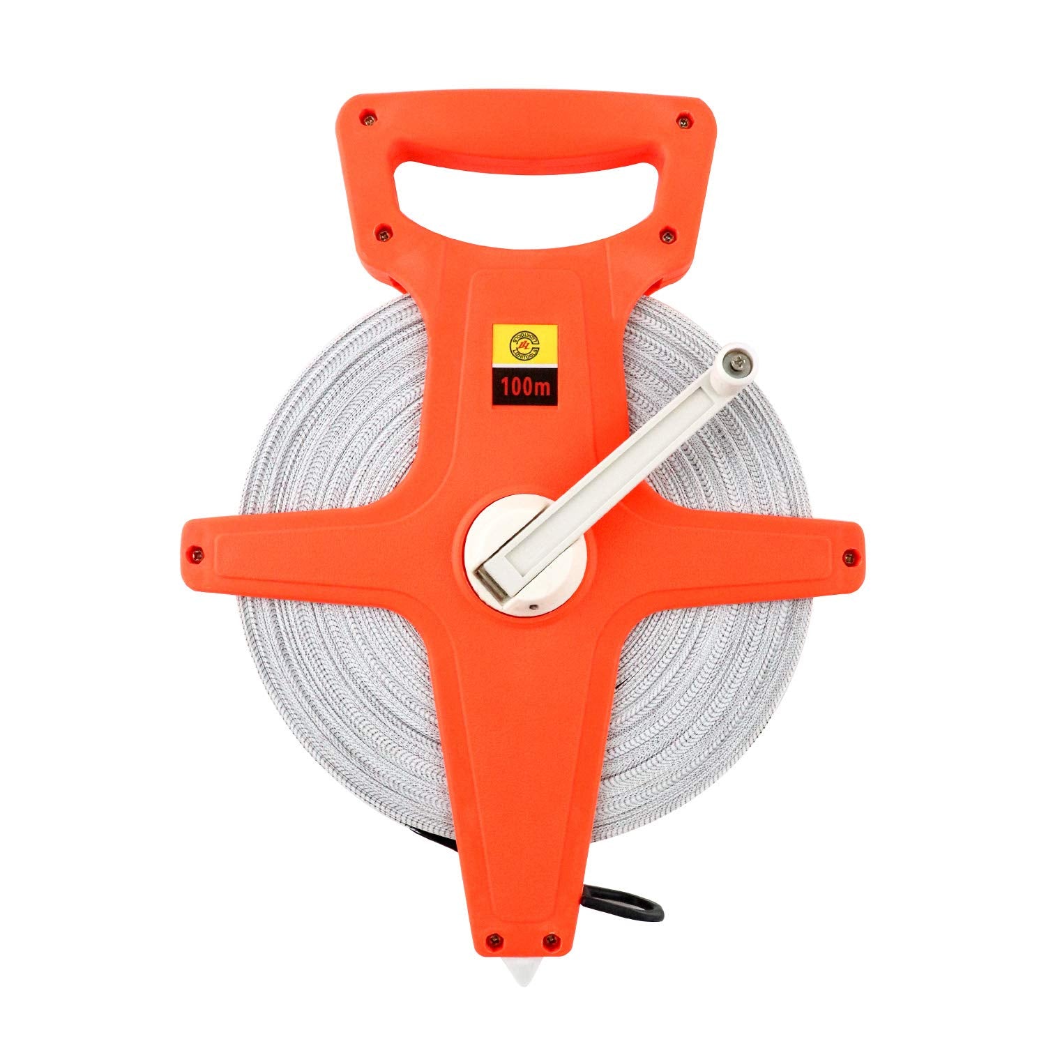 QWORK 1/2" x 330' Open Reel Dual Sided Fiberglass Tape Measure for Engineer