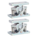 1 Pair Double Roller Catch Heavy Duty Spring Loaded Door Easy Lock Stop Catch Zinc Alloy for Boat RV Trailer Yachts