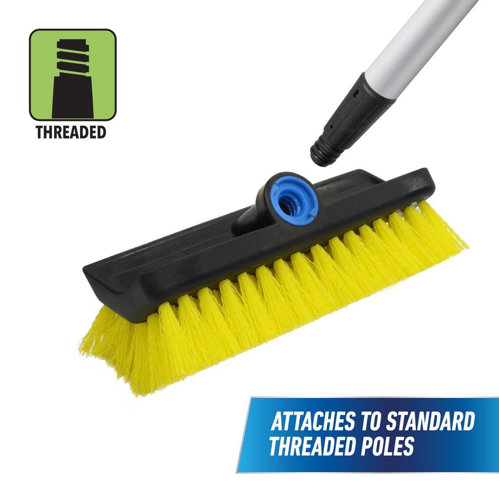 Unger Industrial LLC 964820C 10-Inch Waterflow Bi-Level Deck Scrub Brush