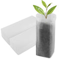 EnPoint Nursing Growing Pouch, 100 PCS 7.8 x 13.7 Inches Breathable Non-Woven Plants Nursery Grow Bags, Aeration Fabric Seedling Pots Container for Vegetable, Flower, Plant Grow