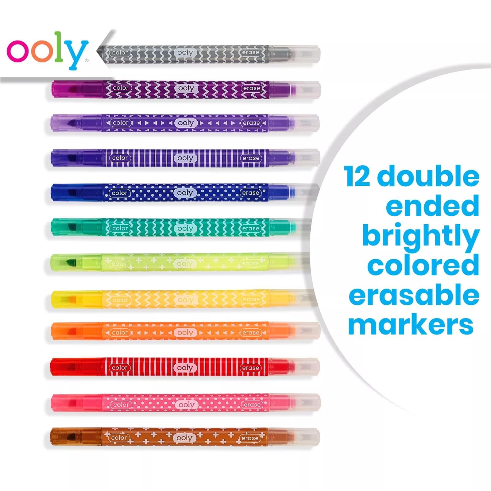 OOLY Make No Mistake Erasable Markers, Set of 12 (130-046)