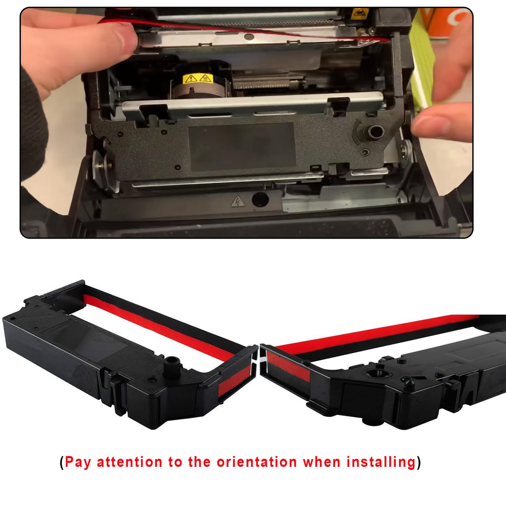 Printer Ribbon Cartridge Compatible with Star SP700, Star RC700BR, RC700, SP712, SP717, SP742, SP747, Black/Red Replacement, Pack of 6 Boxs