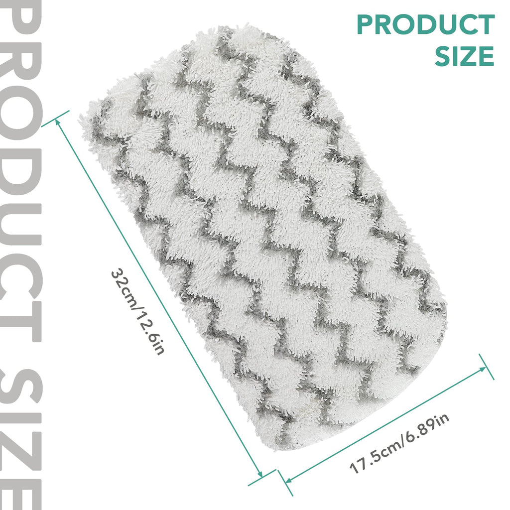 5 Packs Steam Mop Pads for Shark Steam Mop S1000 S1000A S1000C S1000WM S1001C Steamer Pads Dirt Grip Absorbing Refill,Microfiber Mop Pad for Beldray BEL01097 Steam Cleaner Cloths