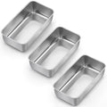 LIANYU 3 Pack Loaf Pans for Baking, 9x5 Inch Stainless Steel Bread Pan, Meatloaf Baking Tin for Homemade Banana Bread, Dishwasher Safe