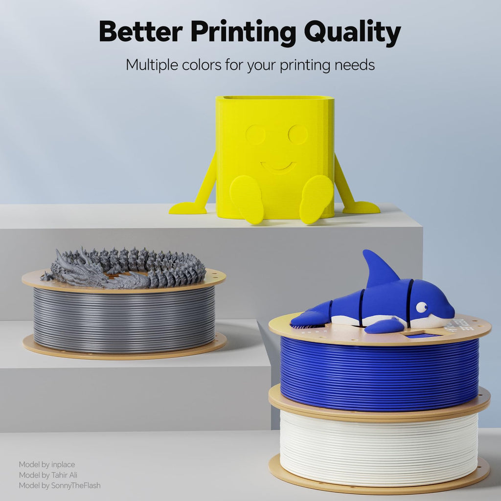 DEEPLEE Rapid PLA Plus Filament 1.75mm, High Speed 3D Printer Filament Up to 600mm/s, PLA+ Filament Dimensional Accuracy +/- 0.02 mm Fits Most FDM 3D Printer, Cardboard Spool Black 1kg
