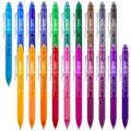ParKoo 20 Colors Retractable Erasable Gel Pens Clicker, Fine Point 0.7 mm, Make Mistakes Disappear, Comfort Grip for Drawing Writing Planners and Crossword Puzzles