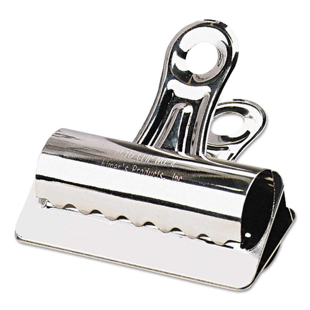 Sparco SPR58503 Bulldog Metal Clip-4'' (101.6 Mm) Lengthx3'' (76.2 Mm) Width-12/Box-Silver-Steel