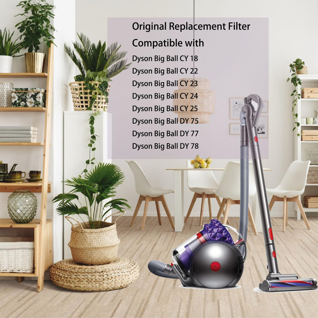 2 Pack Pre Motor HEPA Filter Replacement for Dyson Big Ball CY18 CY22 CY23 CY24 CY25 DY75 DY77 DY78, Compatible with Dyson Filter Replacement Vacuum Cleaner Replaces Part#967371-01, 1 Cleaning Brush.