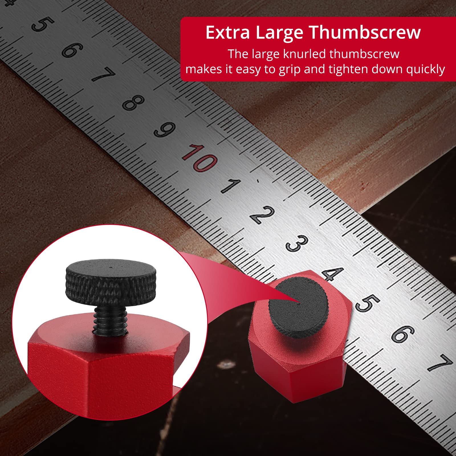 XUNTOP 2PCS Tall Stair Gauges with Storage Bag Framing Jig for Layout Framing Square Attachment Rip Guide Speed Square Jigs