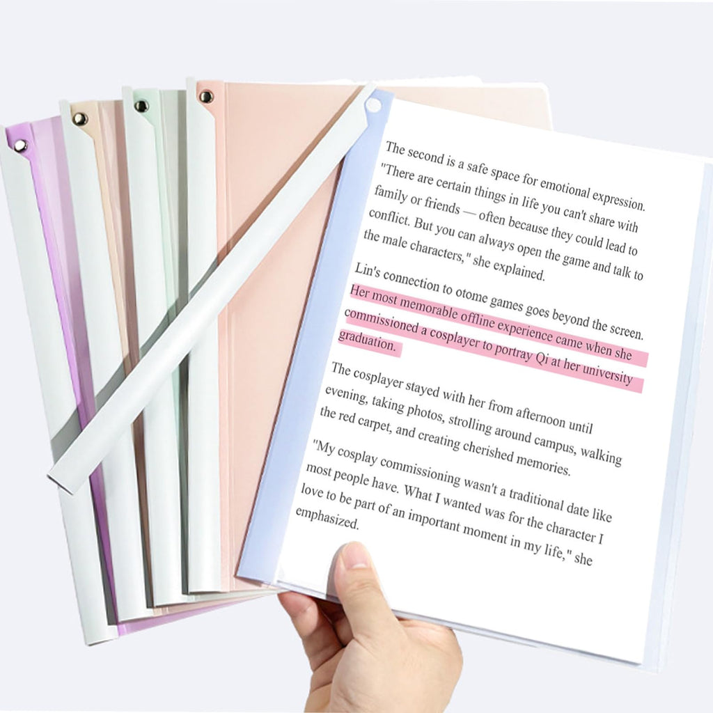 iGolife 20 Pcs Report Covers with Swing Clip, Presentation Folders for A4 and Letter Size Paper, Clear Report Covers Binder Bulk for School Business, 40 Sheet Capacity