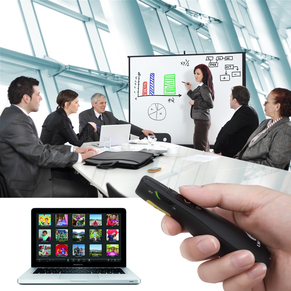 LNKOO RF 2.4GHz Wireless USB PowerPoint PPT Presenter Presentation Remote Control Flip Pen