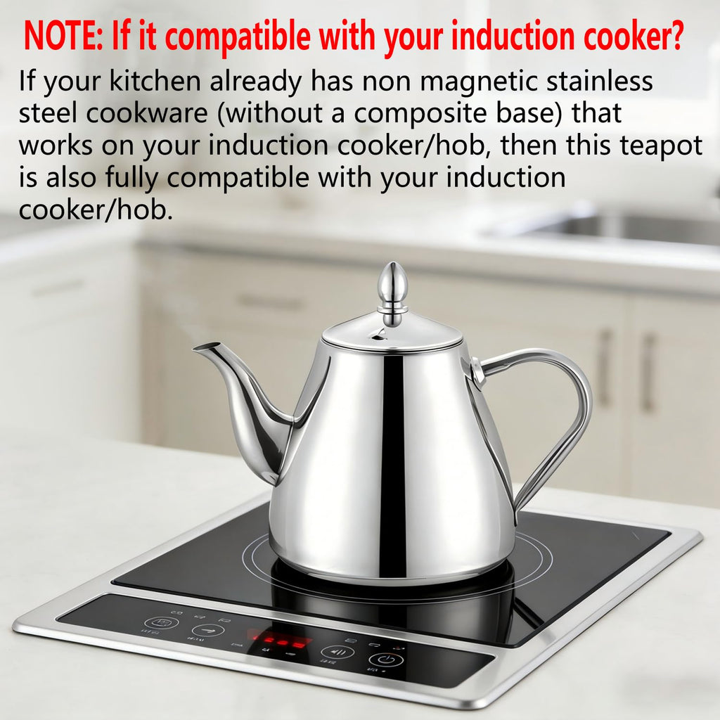 SANQIAHOME Stainless Steel Teapot Coffee Servers 1200ml