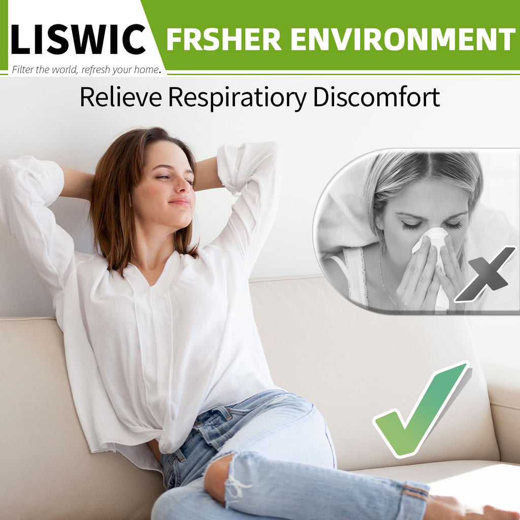 LISWIC 3Pack Humidifier Wicking Filters for Honeywell, Compatible Part # HAC-504AW / HAC-504, Filter A