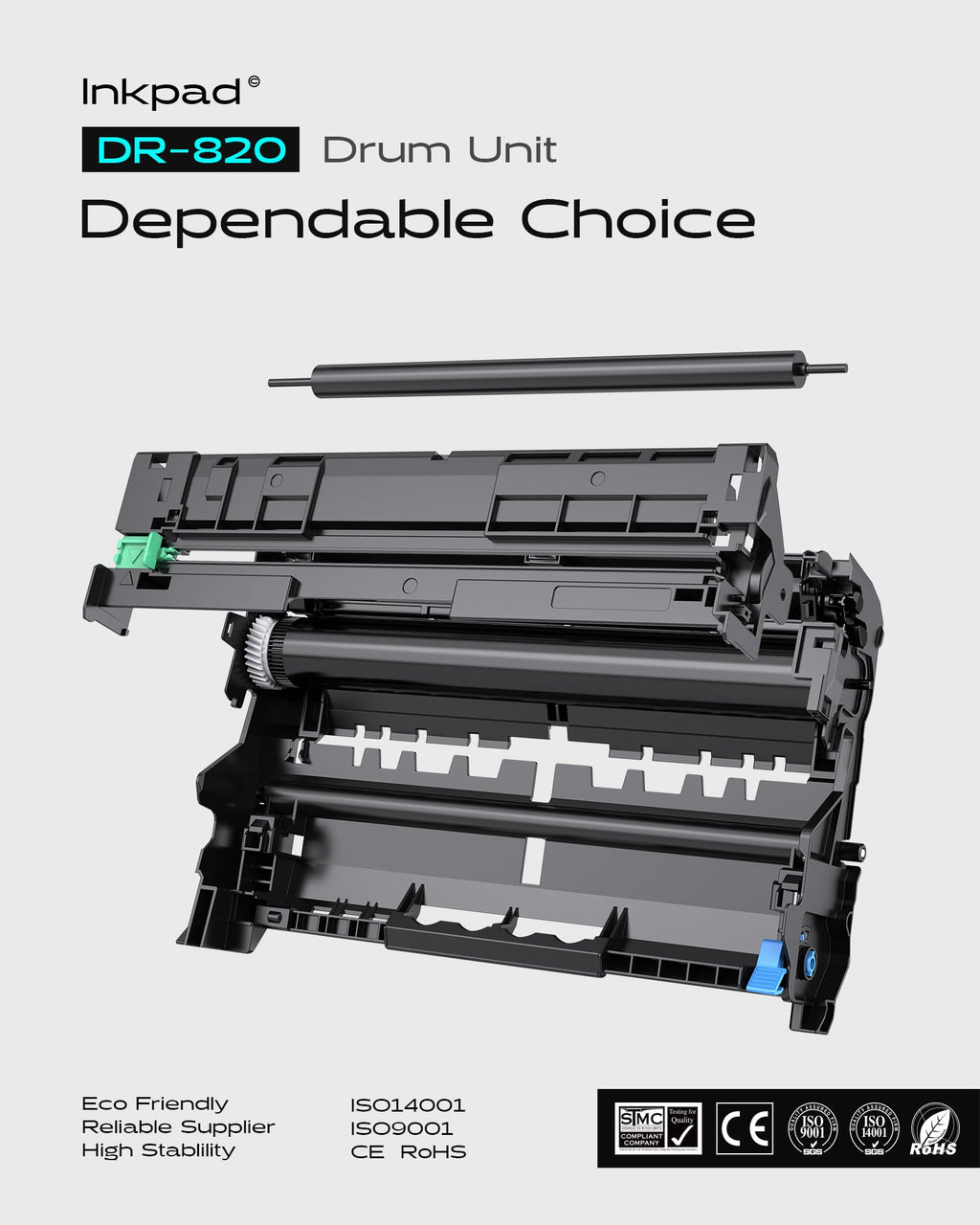 DR820 Drum Unit Replacement for Brother DR-820 | Compatiable with Brother TN850 TN-850 TN820 | for MFC-L5700DW MFC-L5800DW MFC-L5900DW MFC-L6700DW HL-L5000D HL-L5200DW (Not Included Toner)