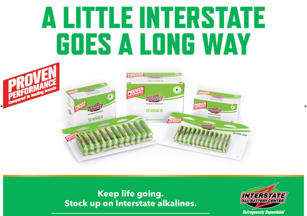 Interstate Batteries AA Alkaline Battery (24 Pack) All-Purpose 1.5V High Performance Batteries - Workaholic (DRY0070)