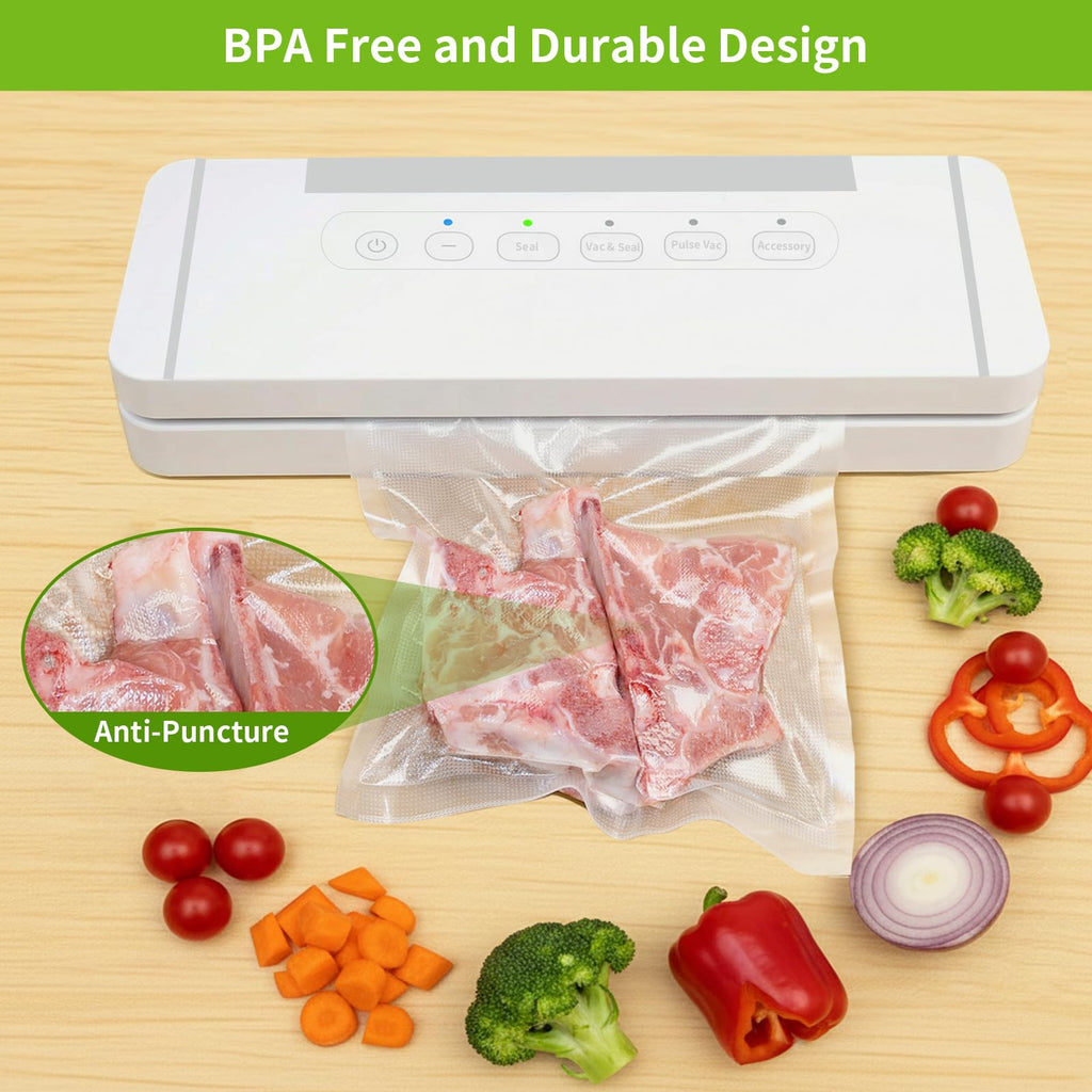 SurpOxyLoc 4mil100 Quart Size 8x12Inch Food Vacuum Sealer Bags with BPA Free,Heavy Duty,Great for Sous Vide and Vac Seal storage