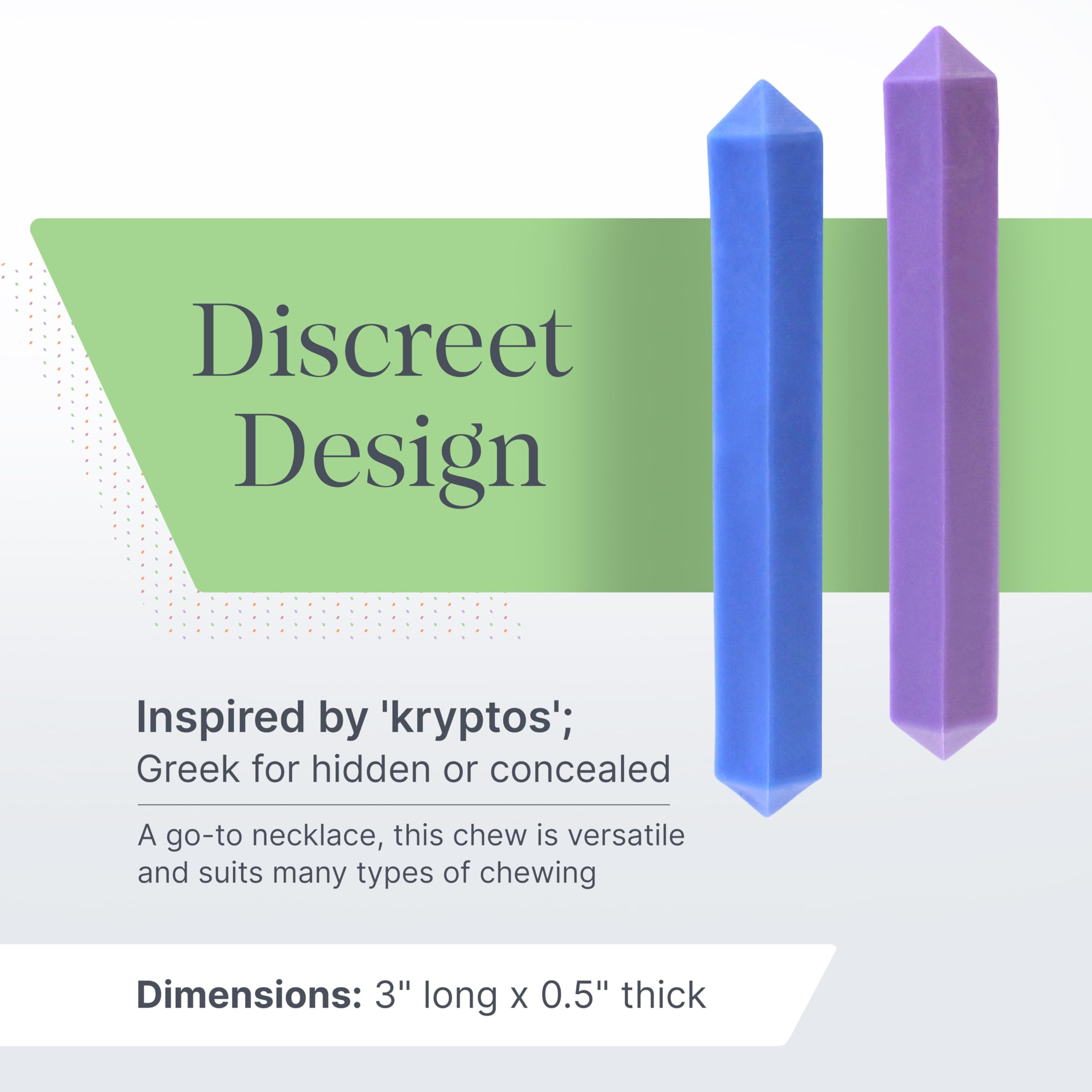 ARK Krypto-Bite, Chew Necklaces for Sensory Kids and Adults, Oral Fidget for Autism, ADHD, SPD, Anxiety, Medical-Grade Sensory Chew Necklace, XT, Firm, Teal