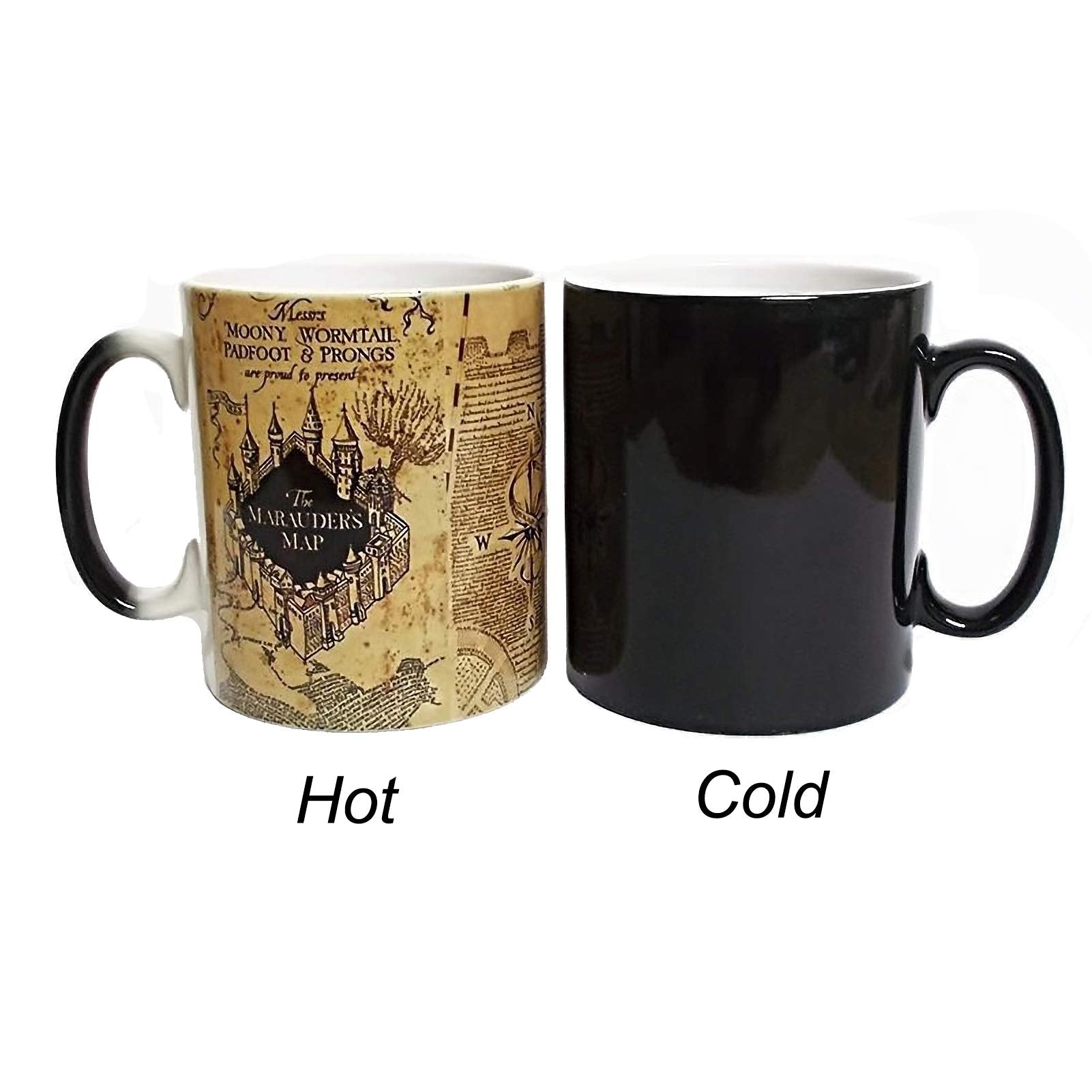 Inspired Marauders Map Morphing Mug Color Changing Coffee Mug Heat-Sensitive Reactive Ceramic Cup