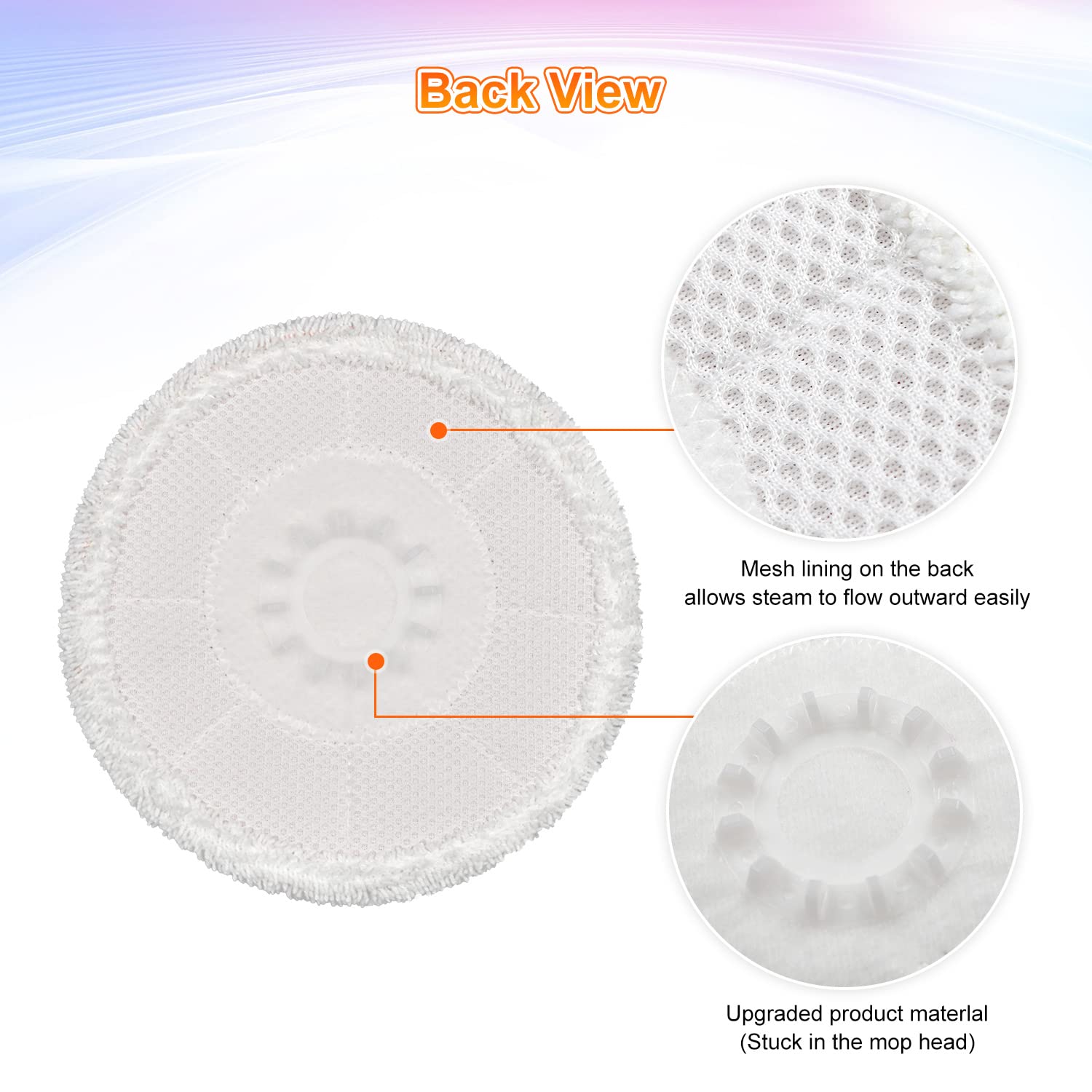 6 Pack S7000 Steam Mop Pads Replacement For Shark S7000AMZ S7001 S7001TGT S7000 Series Steam Mop, Microfiber and Reusable Mop Pads for Shark Steam & Scrub All-in-One Scrubbing Mop Pads for Cleaning