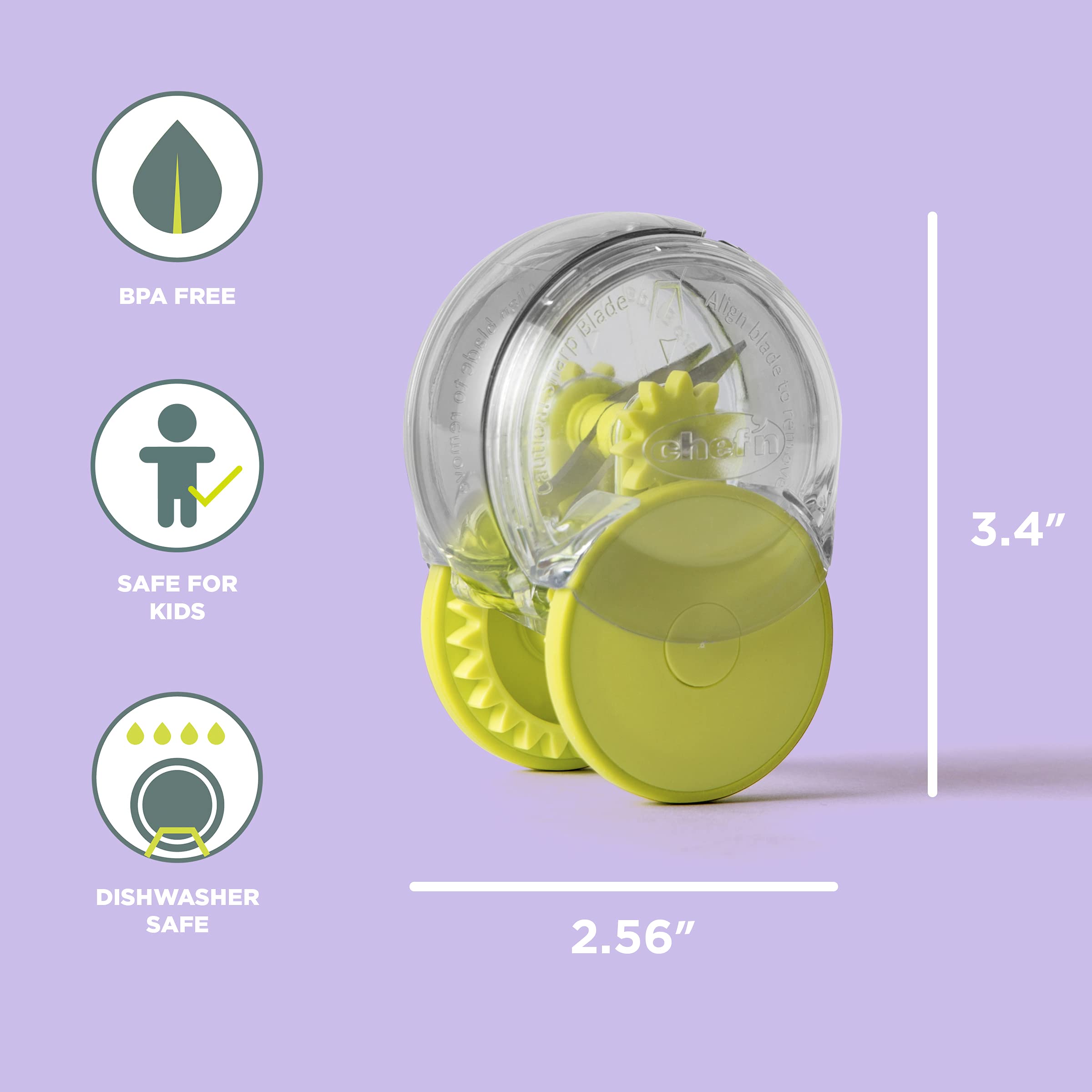 Chef'n Garliczoom Garlic Chopper, One Size, Green