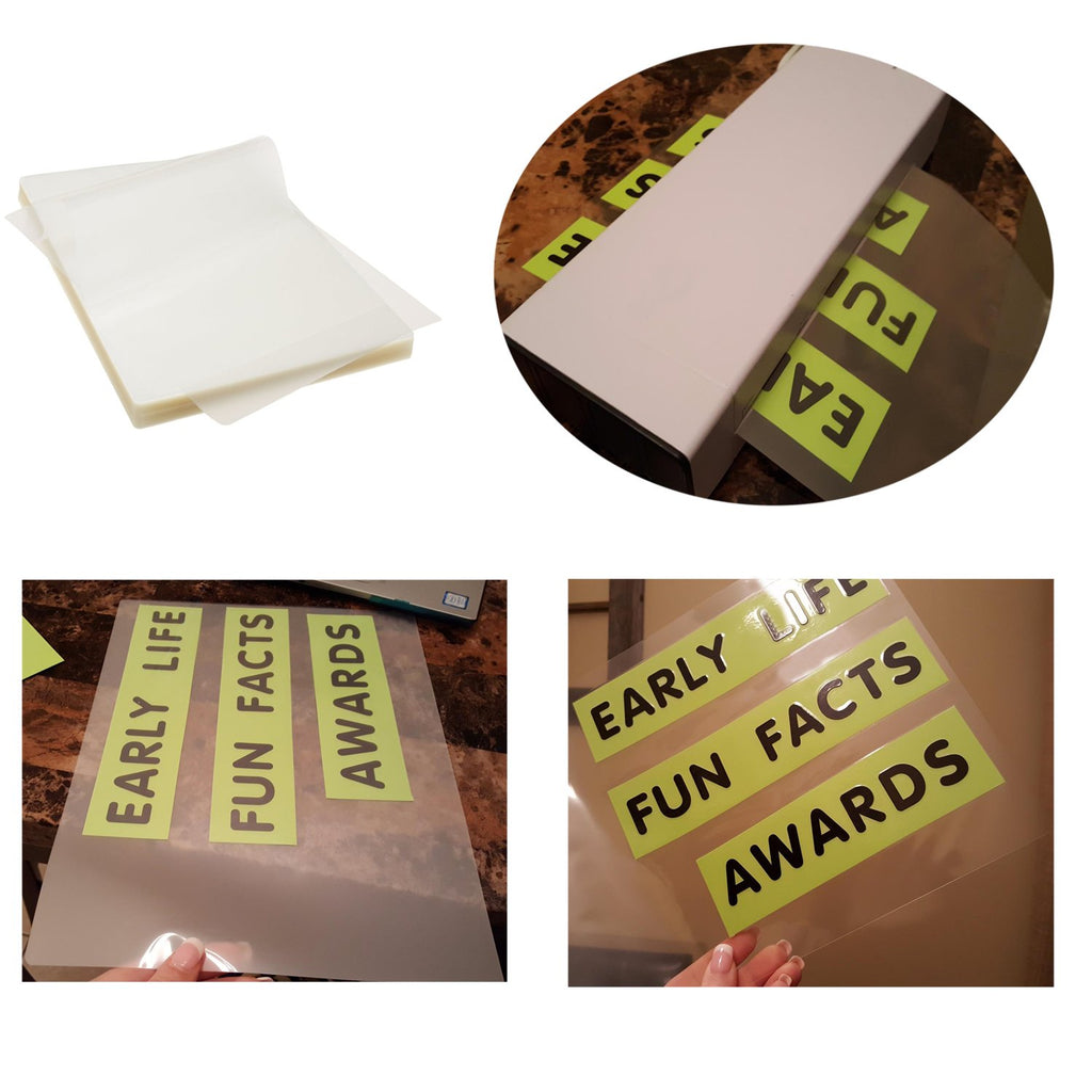 Immuson Thermal Laminating Pouches 8.9 x 11.4, 3Mil Thickness, Crystal Clear Finish, 200 Pack