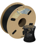 DURAMIC 3D PLA Plus (PLA+) Filament 1.75mm Black 1kg, 3D Printer Filament Tough PLA Pro 8 Times Strength, Cardboard Spool 3D Printing Filament PLA + Dimensional Accuracy 99% +/- 0.03 mm