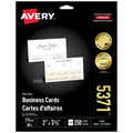 Avery Printable Micro-Perforated Business Cards with Sure Feed Technology, 2" x 3.5", Double Sided Printing, Matte White Cardstockfor Laser/Inkjet Printer, 250 Blank Cards, (5371)