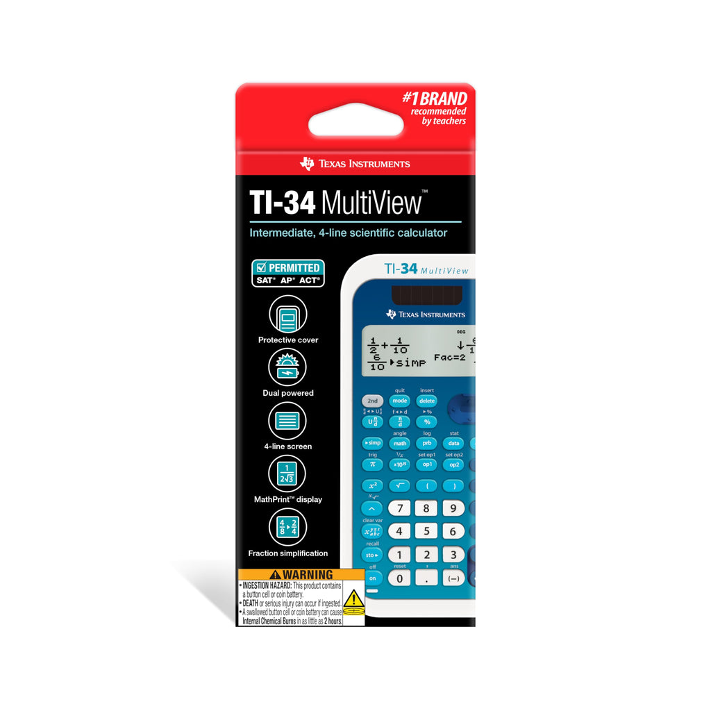 TI-34 MultiView Scientific Calculator