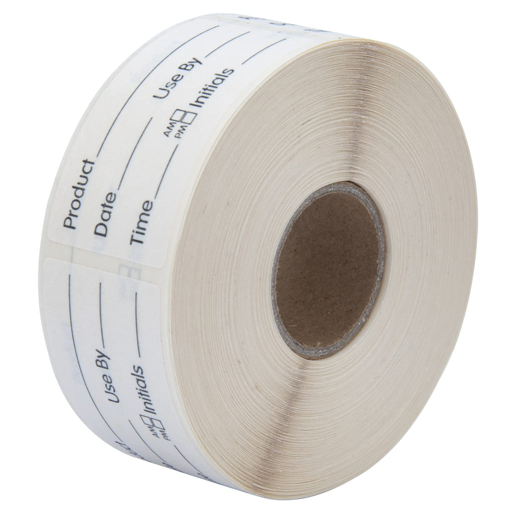 L LIKED 1x2 Inches Dissolvable Food Labels, 500 Pcs Dissolved Freezer Labels for Storage Containers, Canning, Jam Jar, Mason Jars, (Black)