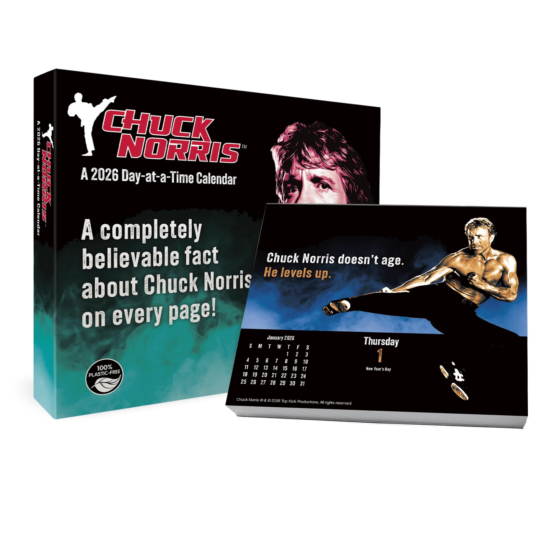 2026 Chuck Norris Day-at-a-Time Box Calendar