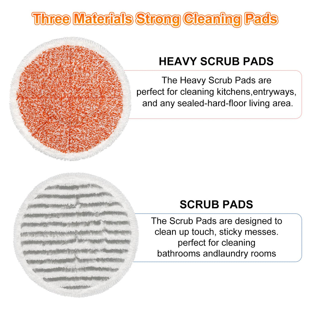 6 Pack S7000 Steam Mop Pads Replacement For Shark S7000AMZ S7001 S7001TGT S7000 Series Steam Mop, Microfiber and Reusable Mop Pads for Shark Steam & Scrub All-in-One Scrubbing Mop Pads for Cleaning