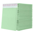 Bubble Mailers Waterproof 5 x 8 inches 50pcs Shipping Envelopes Multicolors Padded Envelopes Self Seal Adhesive (Pale Green, 5''x8'')