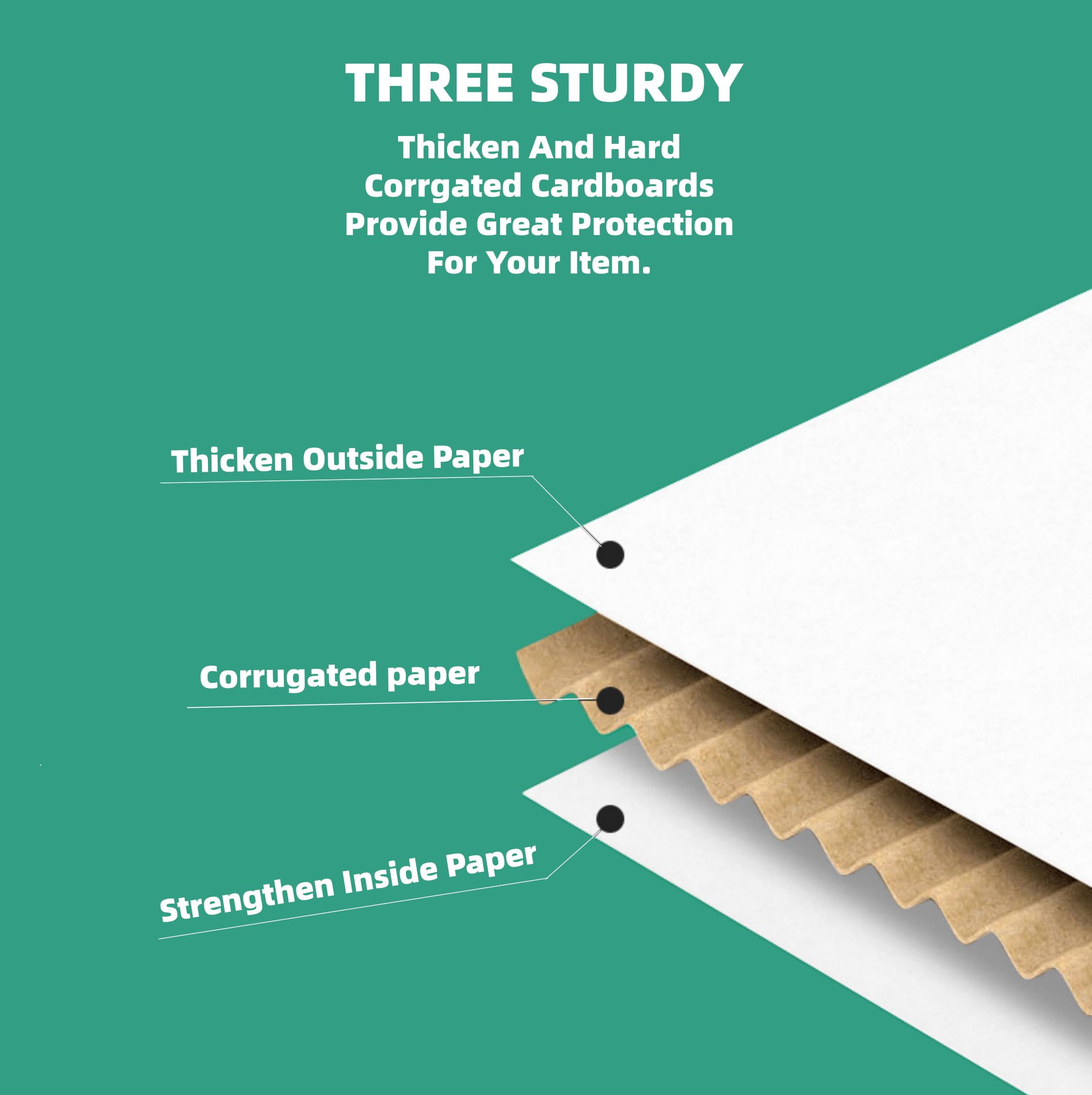 Small White Box 6 x 6 x 2 Inch Recyclable Corrugated Gift Mailers Storage Business Packaging Shipping Boxes 50 Pack