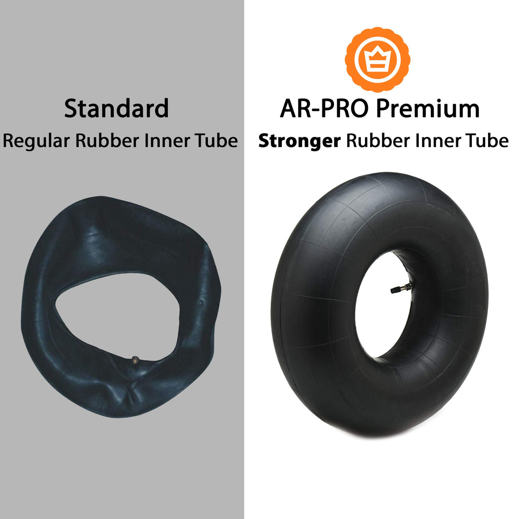 AR-PRO (2-Pack 16x6.50-8, 16x7.50-8 Inner Tube TR-13 Straight Valve Stem for Mower/Tractor/Golf Cart/Garden Trailer and More