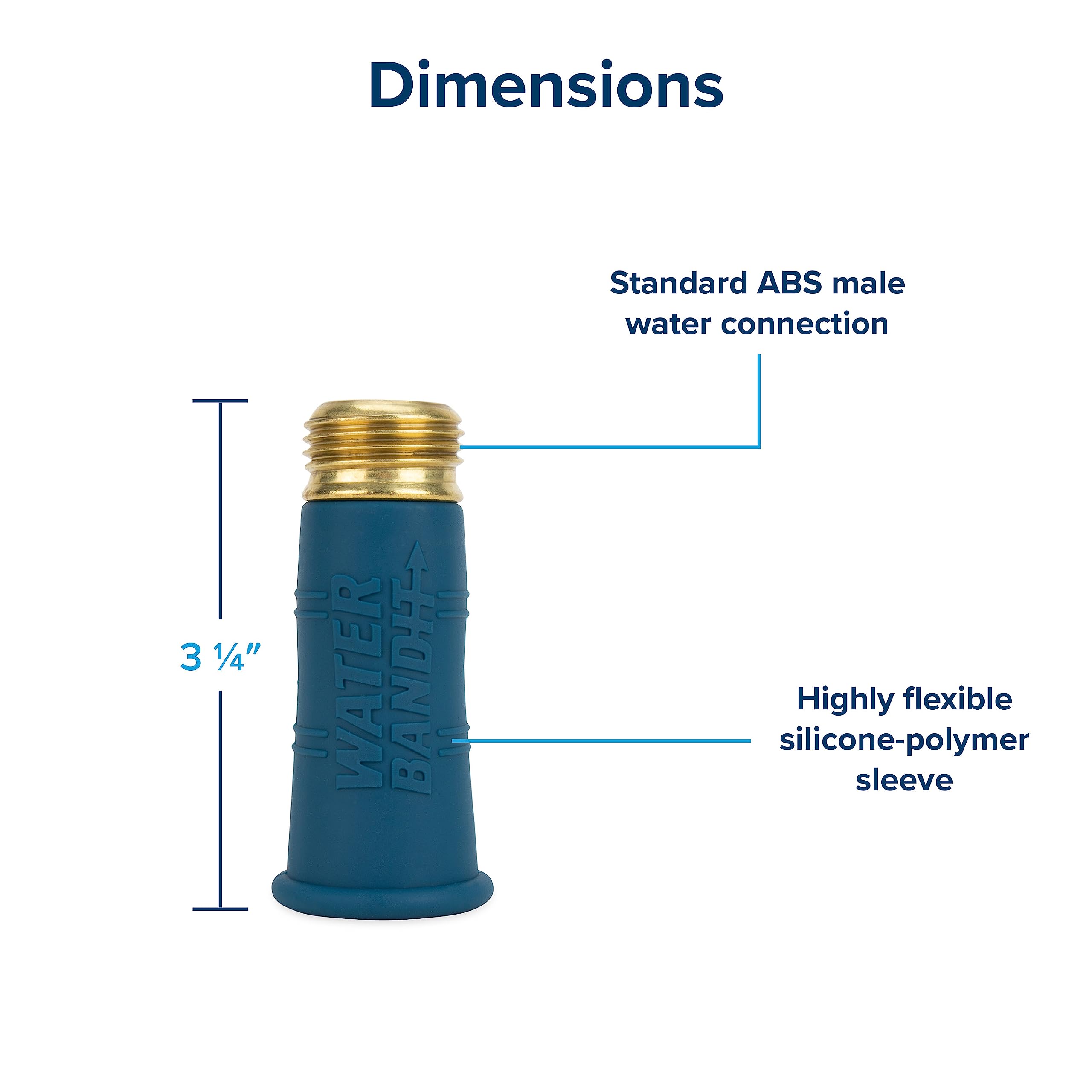 Camco Water Bandit w/Clamp | Connect Garden Hose/Water Hose to Damaged Faucet or Faucet w/o Threads | Features Flexible Design & Includes (2) Water Bandits and (2) Clamps | Drinking Water Safe (22480)