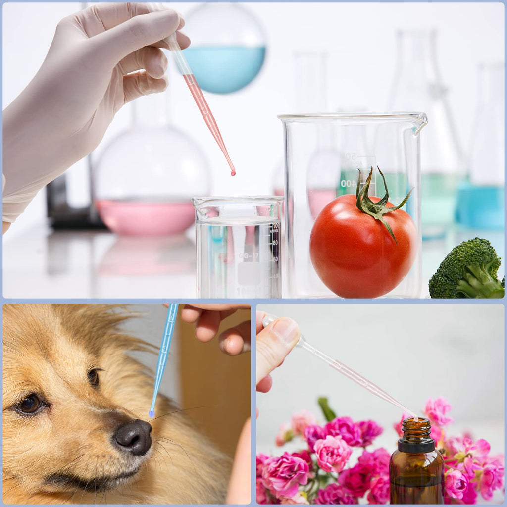 300PCS 3ML Plastic Transfer Pipettes, YSSHUI Disposable Pipette Transfer Pipettes for Essential Oil Pipette Makeup Tool