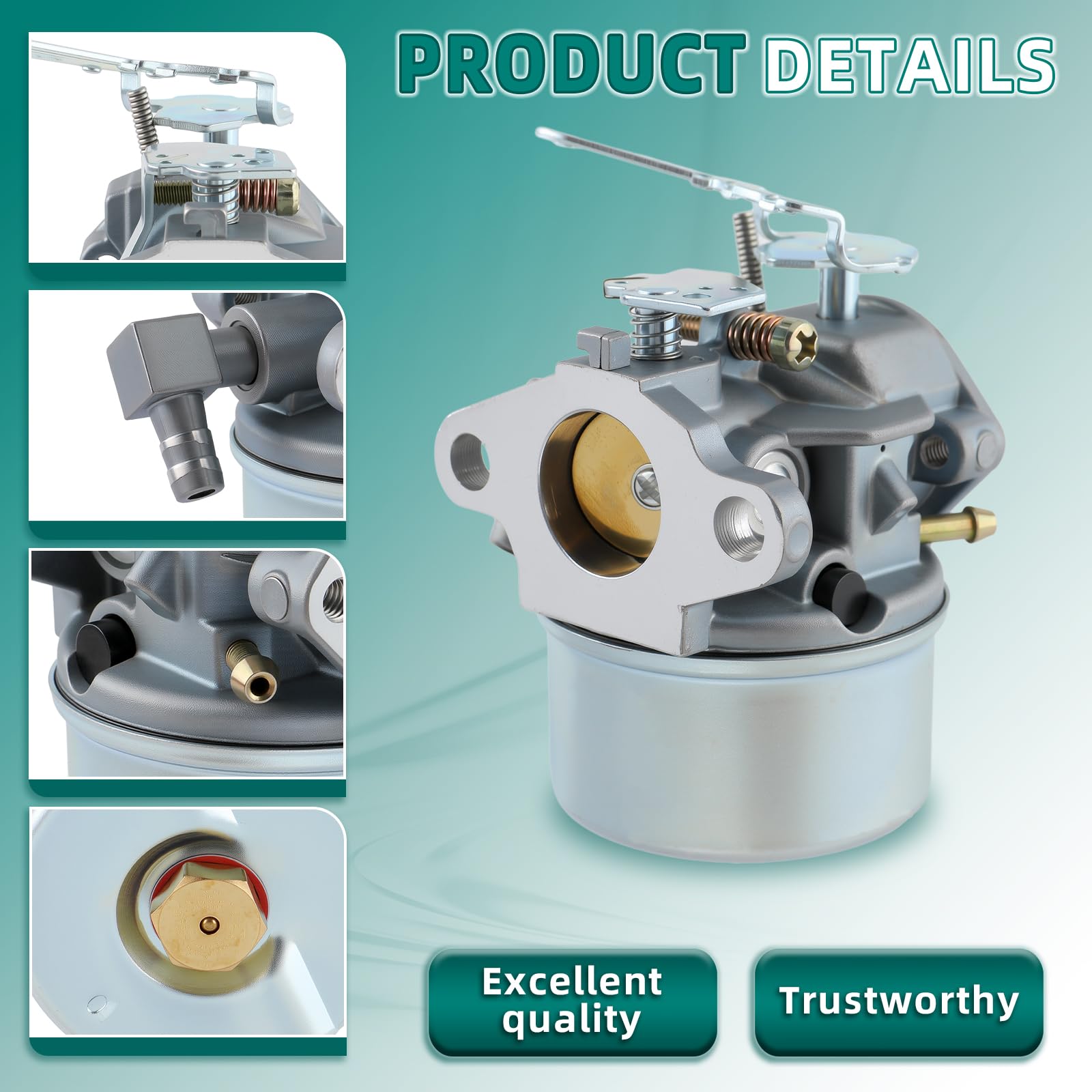 640084B Carburetor with Gasket Kit Compatible with Tecumseh 5HP 4HP HS50 HSK40 HSSK40 HSK50 HSSK50 Snowblower 632107A 640084A