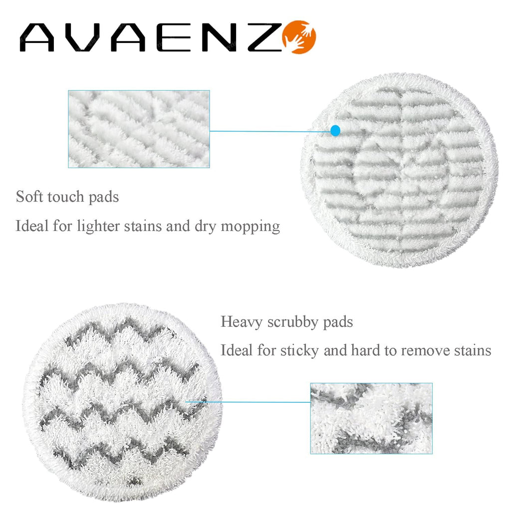 S7000C Mop Pads Replacement Compatible with Shark S8001,S8201,S7001TGT,S7005,S7020,S7001C,XKITP7000,S7201,S7000AMZ,S7000 Steam & Scrub All-in-One Hard Floor Steam Mop