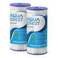 AQUACREST FXHSC Water Filter, Compatible with GE FXHSC, Culligan R50-BBSA, Pentek R50-BB and Dupont WFHDC3001, American Plumber W50PEHD, GXWH40L, GXWH35F Whole House Filter(Pack of 2)