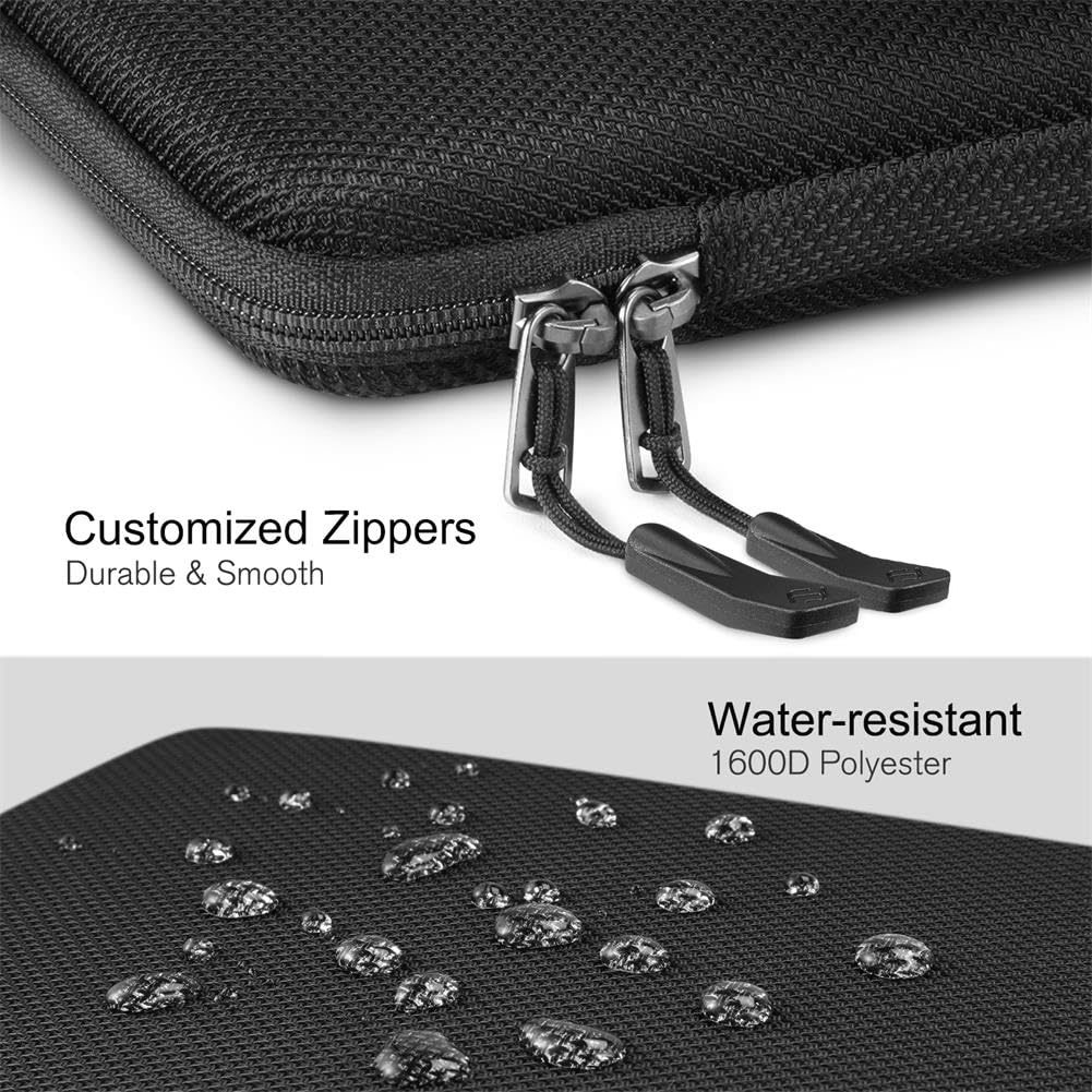 FINPAC Hard Laptop Sleeve Case for 13 inch MacBook Air 2026 M5/M4/M3/M2/M1, MacBook Neo A18 Pro,14 inch MacBook Pro 2026 M5/M4/M3/M2 Pro/Max, Waterproof Case for Dell, Surface Laptop, HP, Acer, Black