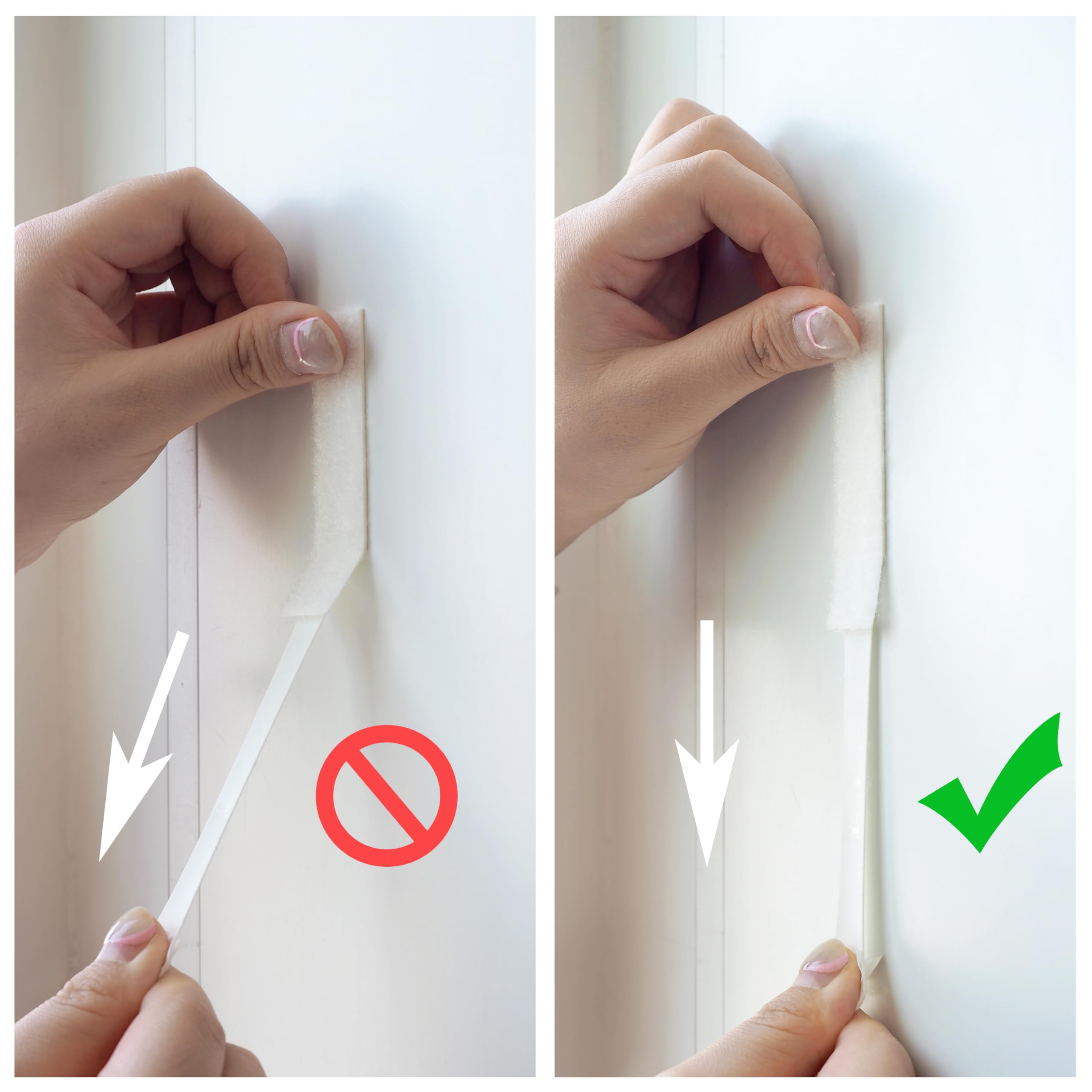 60-Pairs(120 Strips) Large Picture Hanging Strips Heavy Duty, Removable Hook and Loop Tape, Picture Hanger Damage Free, Waterproof Adhesive Strips for Frame Hanging