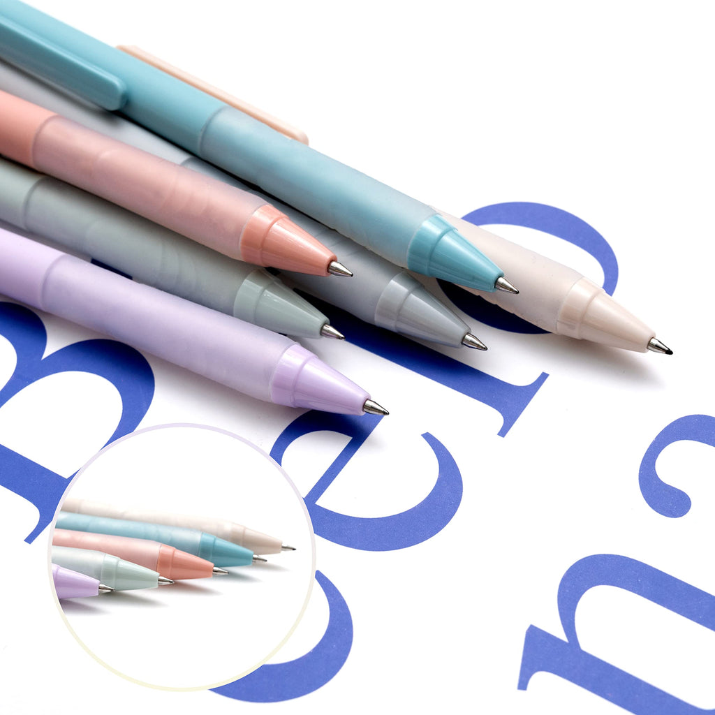 Linbsunne Ballpoint Pens Medium Point 1mm Black Pen with Super Soft Grip Ball Point Pen for Men Women Retractable Pens (12-pack)