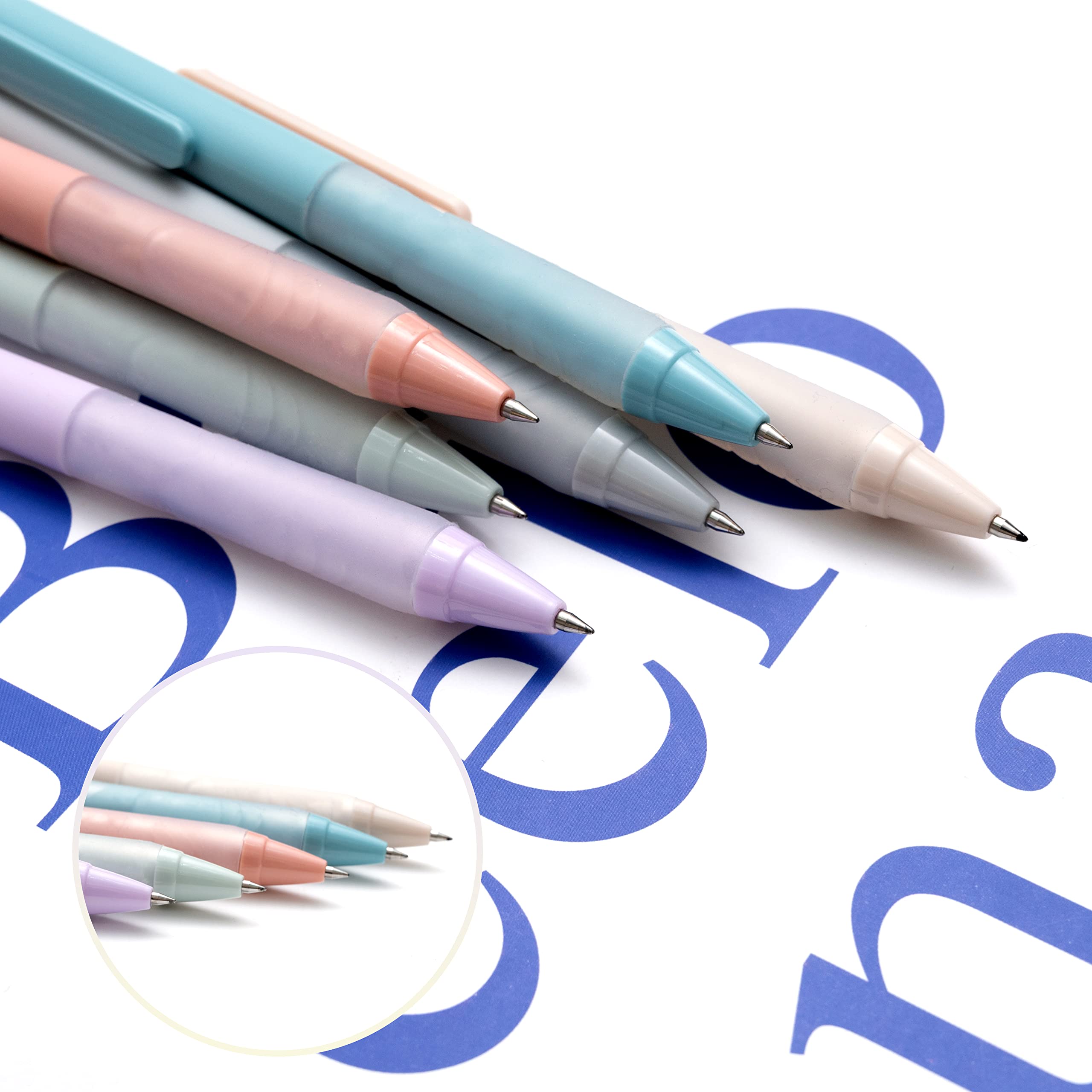 Linbsunne Ballpoint Pens Medium Point 1mm Black Pen with Super Soft Grip Ball Point Pen for Men Women Retractable Pens (12-pack)