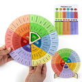 Feelings Wheel Therapy Office Desk Decor - Large Mental Health Emotions Chart with Spinning Pointer & Stand - Therapist Gifts for Home Office, Kids & Adults, Calming Tool, Emotion Wheel