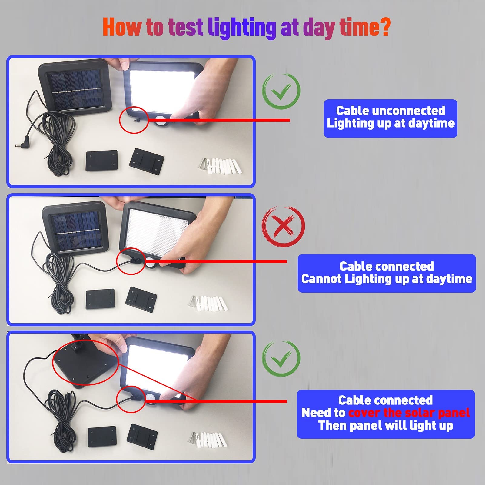 2pc Solar Lights Outdoor Waterproof, 3 Modes Motion Sensor Light Outdoor, 56 LED Solar Powered Lights Solar Flood Lights, Solar Motion Light Security Lights Wall Lights for Garden Fence