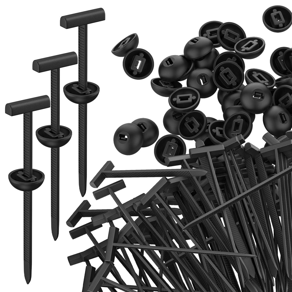 TAHEXUN Nylon Universal Cable Tie Buckle, Multifunctional Snap Fit Nylon Clips, UV Resistant Car Zip Ties Clips for Car Fender Bumper Trunk Home Use (200)