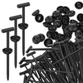 TAHEXUN Nylon Universal Cable Tie Buckle, Multifunctional Snap Fit Nylon Clips, UV Resistant Car Zip Ties Clips for Car Fender Bumper Trunk Home Use (200)