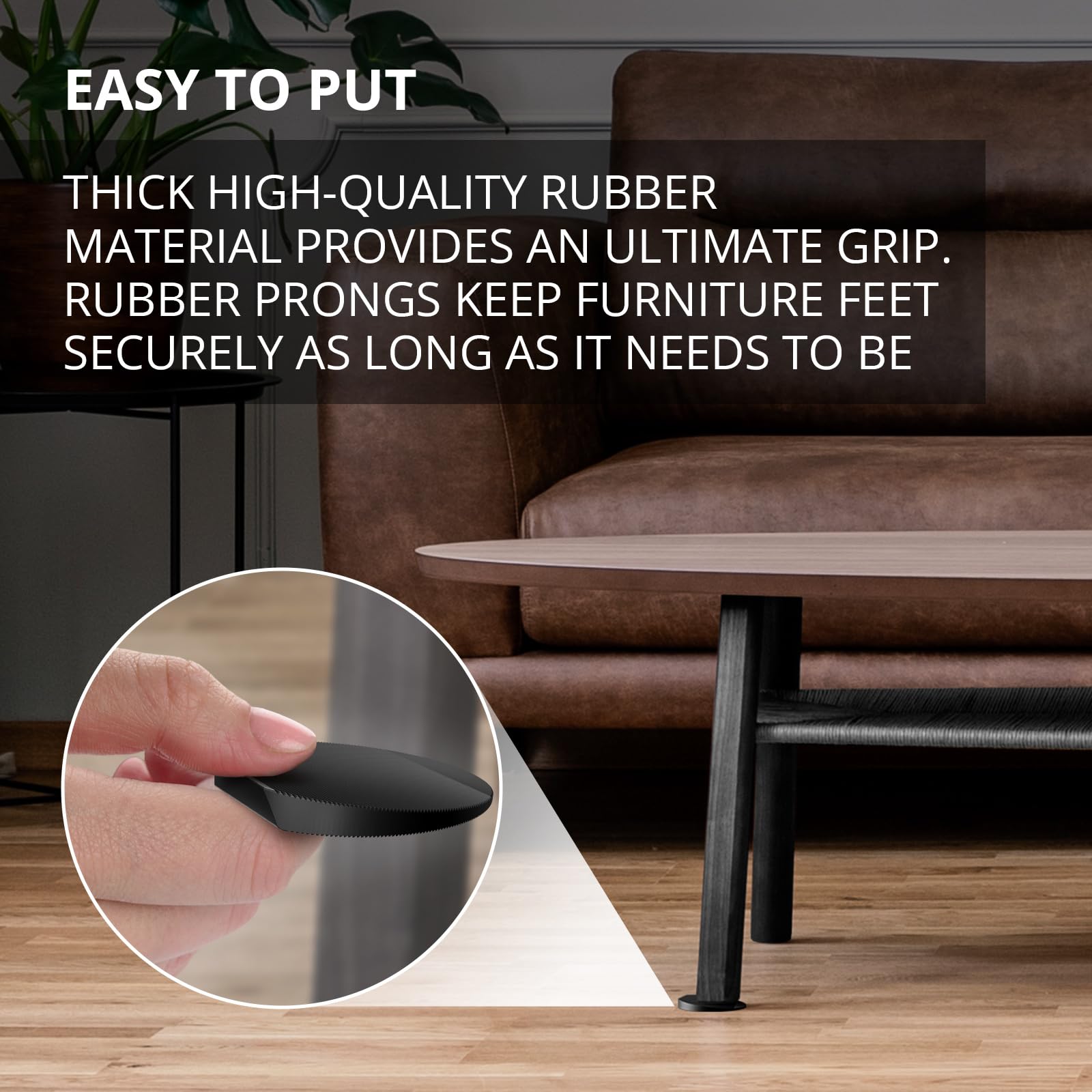 X-Protector Furniture Levelers - 30 PCS 2" - Black Rubber Shims for Leveling - Multi-Purpose Furniture Leveling Feet to Prevent Furniture from Wobbling - Good for All Kinds of Furniture!