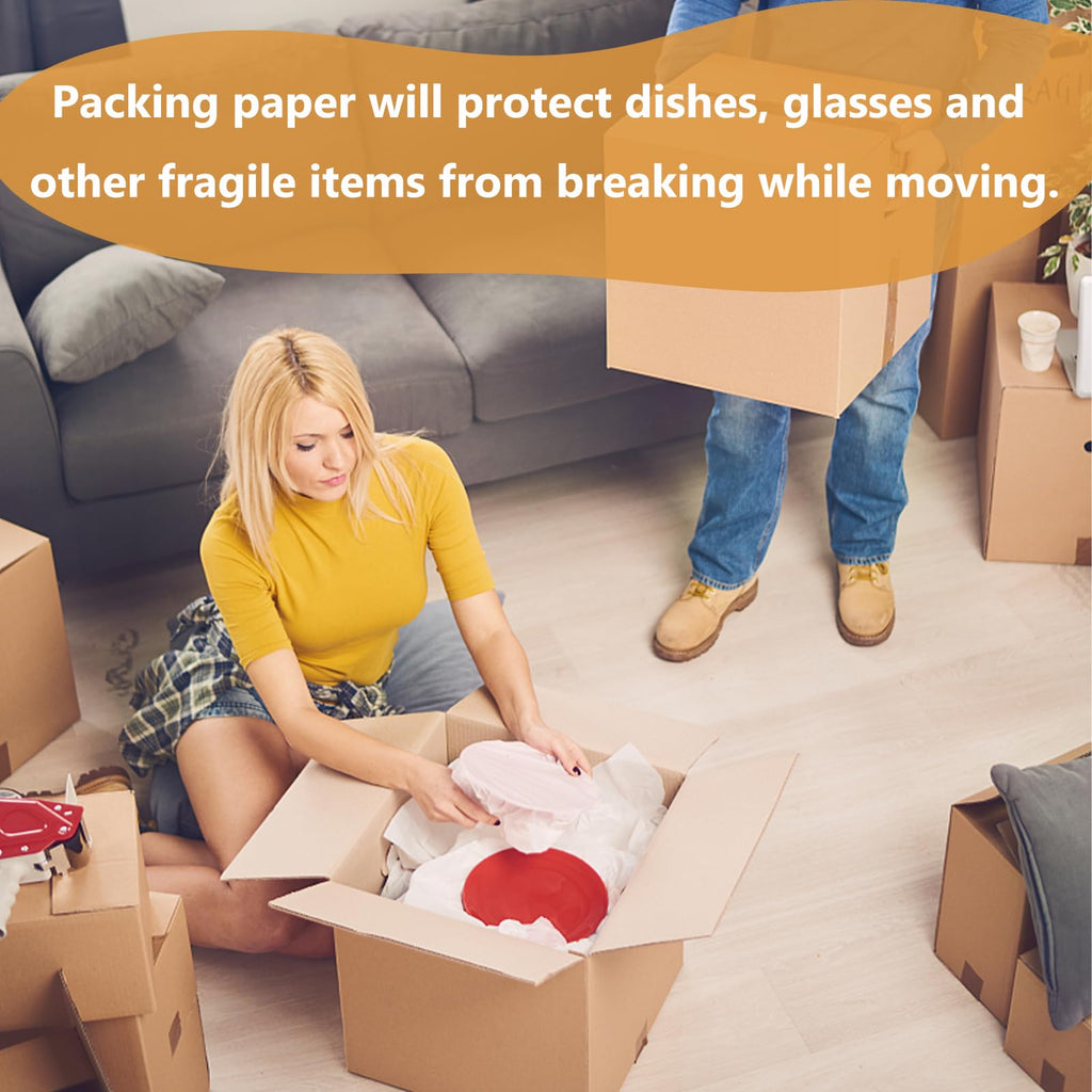 Noafocks Packing Paper for Moving, Newsprint Paper for Shipping Transportation,Packing Paper for Fragile Items(50sheets-27.5”x16.5”)